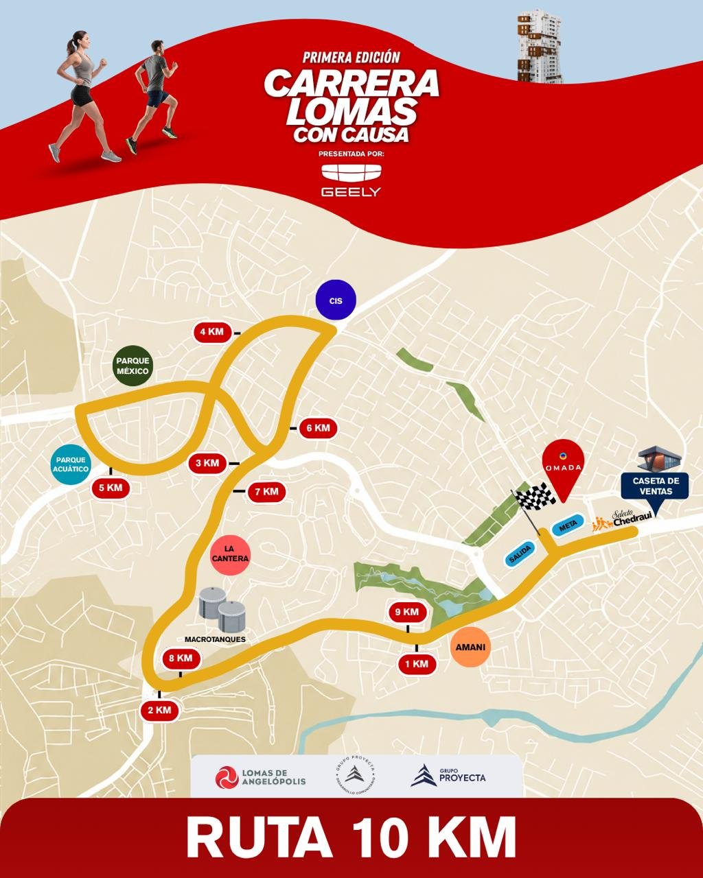 Mapa de la ruta 10 km